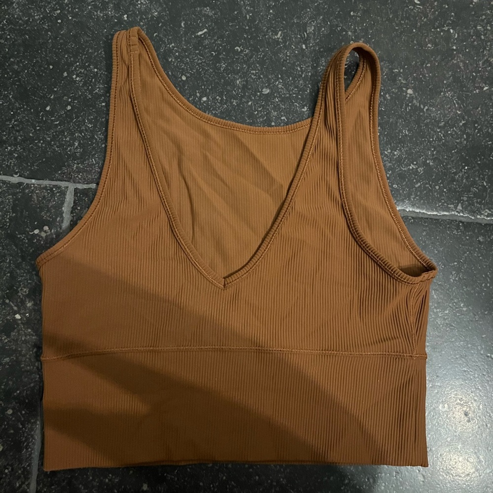 dark brown reversible lululemon tank